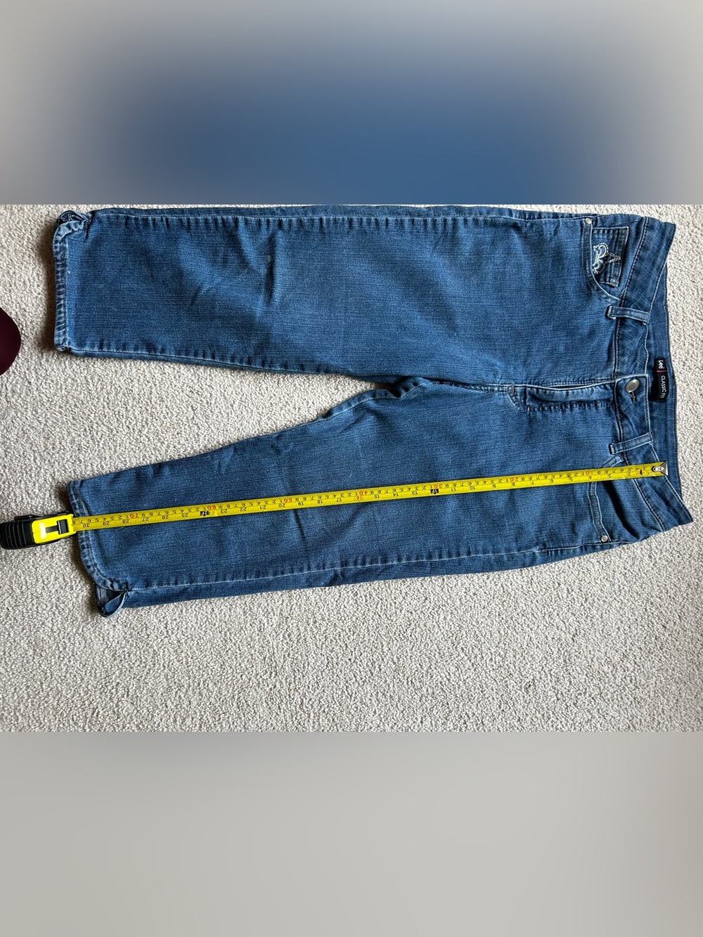 Classic Blue Denim Capri’s